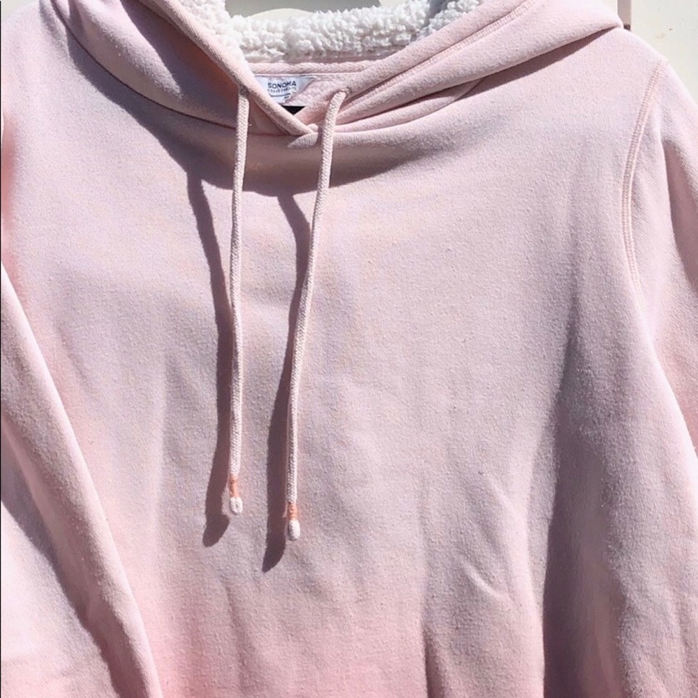 NOT FOR SALE!!!!HOODIE JACKET SONOMA SIZE XL GRADIENT LT -DK PINK